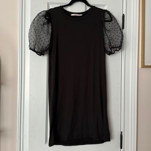 black t shirt dress